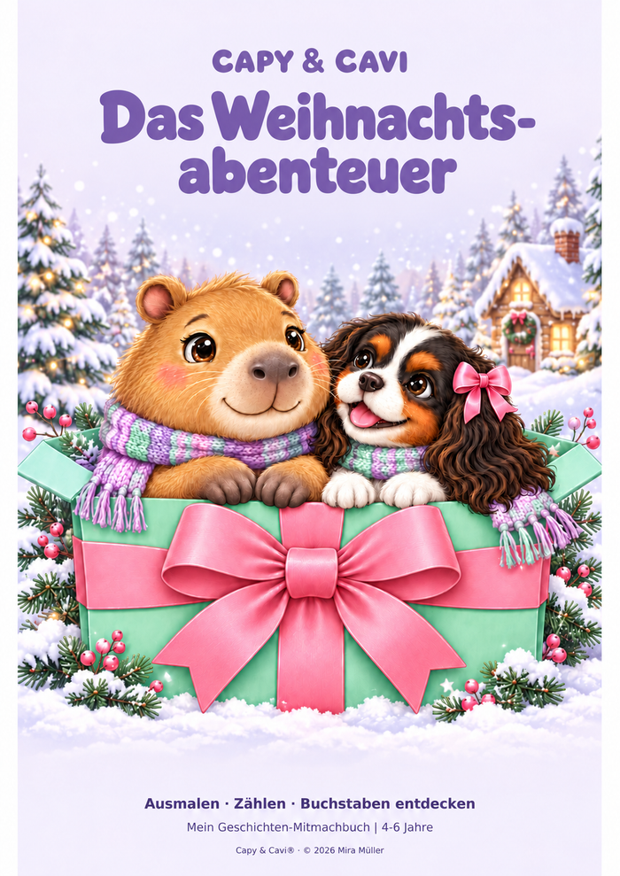 Capy & Cavi Weihnachts-Malbuch (PDF)