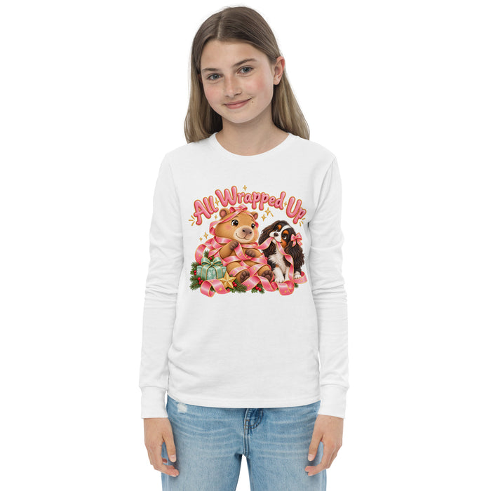 Capy & Cavi Langarmshirt Jugendliche – Weiß